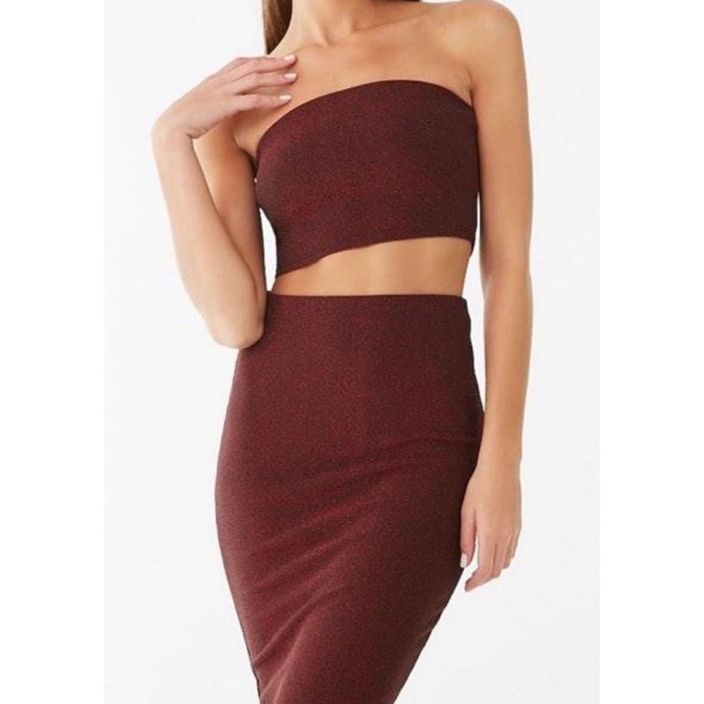 - Two Piece Glitter/Metallic Set - image 1